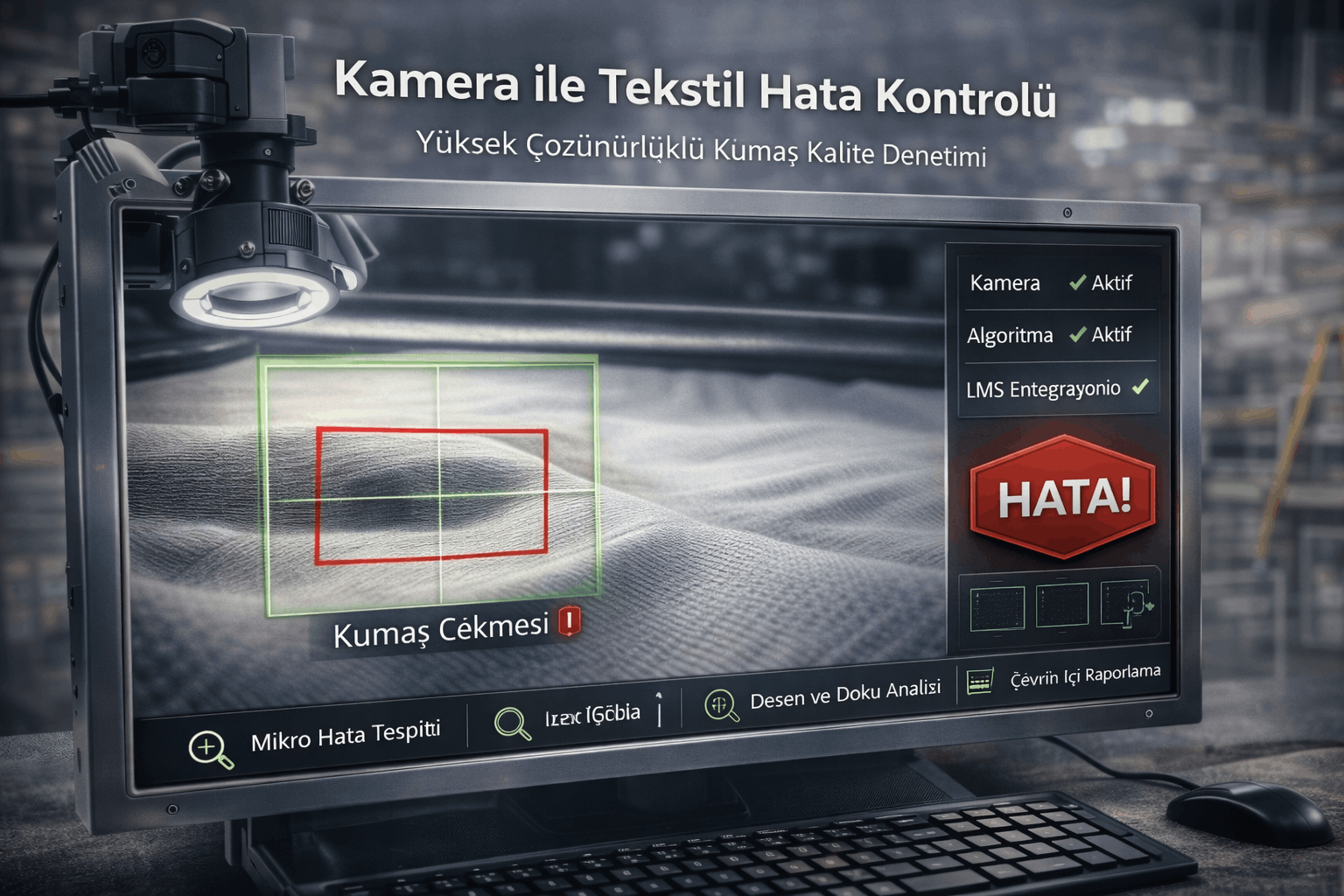 Kameralı Kumaş ve Tekstil Kontrol Sistemi